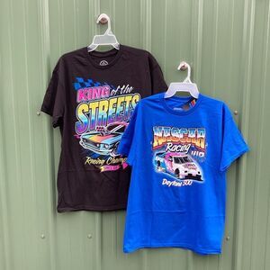 Men’s NASCAR & King Of The Streets Cotton Short Sleeve T-Shirts 2-Pack Size L